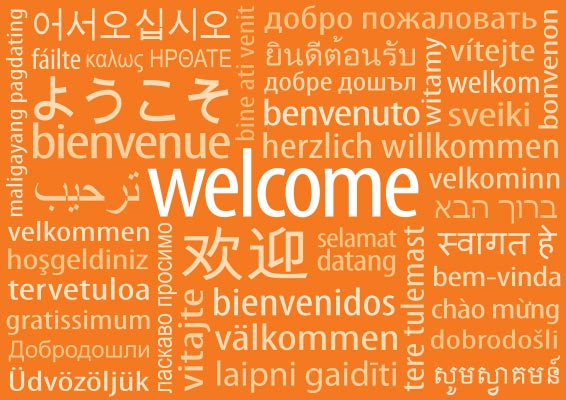 welcome in different languages